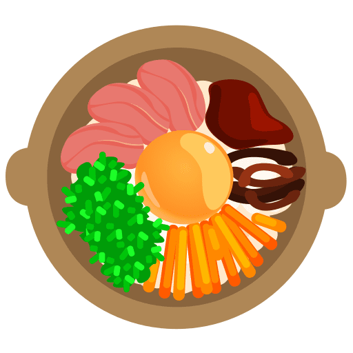 Bibimbub, cooking, food icon