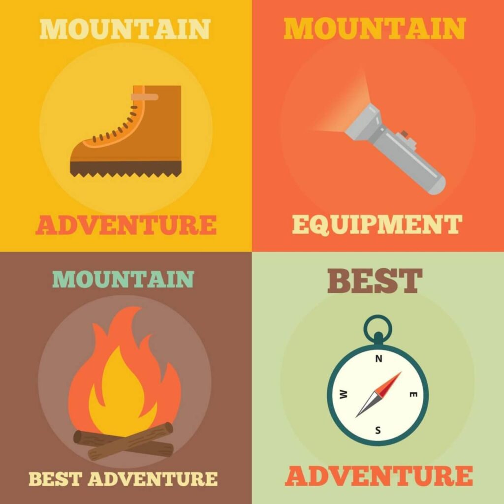 Mountain Adventure Icons