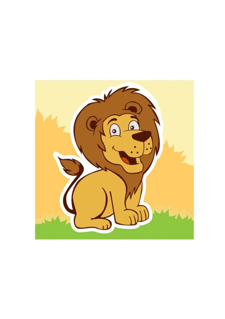 Smiling lion