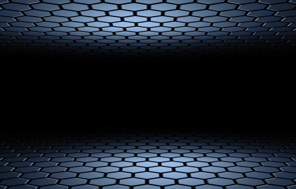 3D illustration of hexagon honeycomb abstract background Stock Free