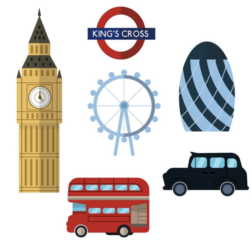 London icons and elements