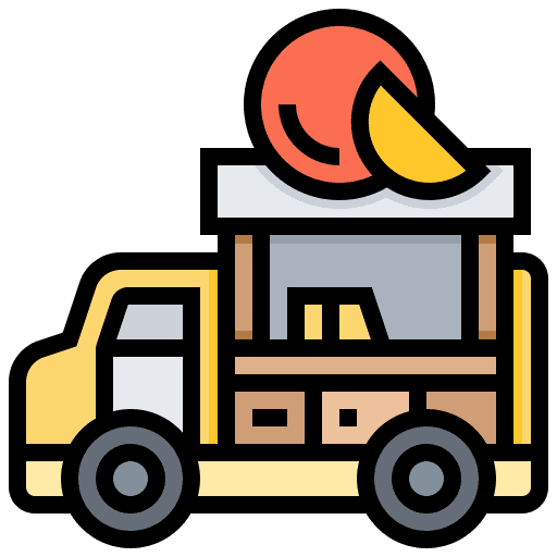 Car, delivery, fruit icon