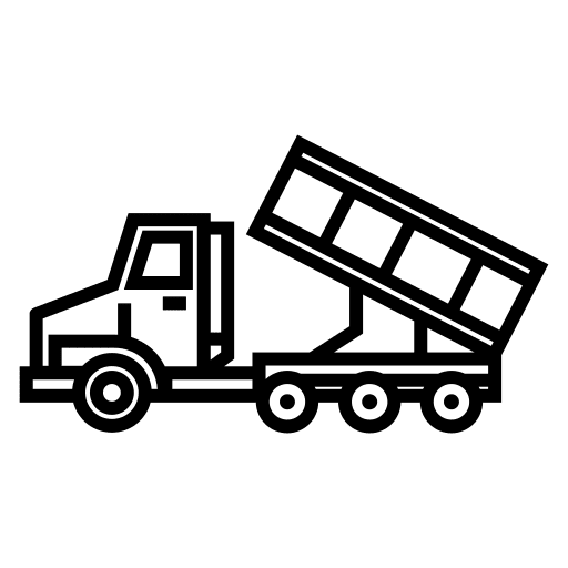 Construction, dump, dumper icon