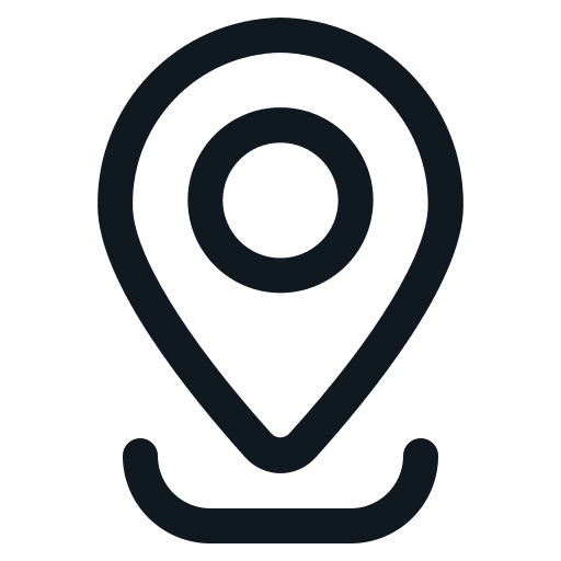 Location, marked, needle icon