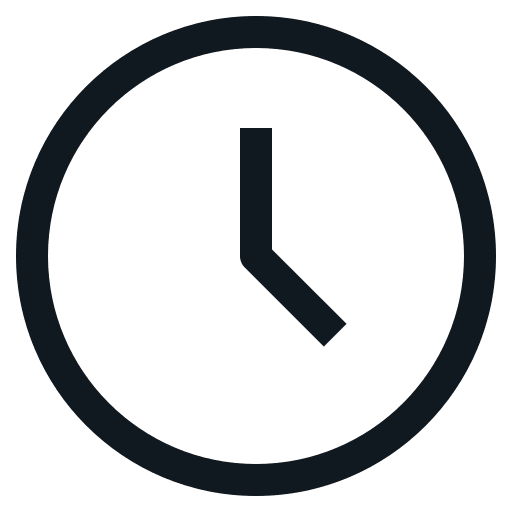 Clock, hour, ticker icon