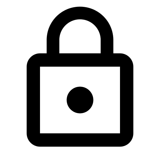 Lock, outline, ic icon