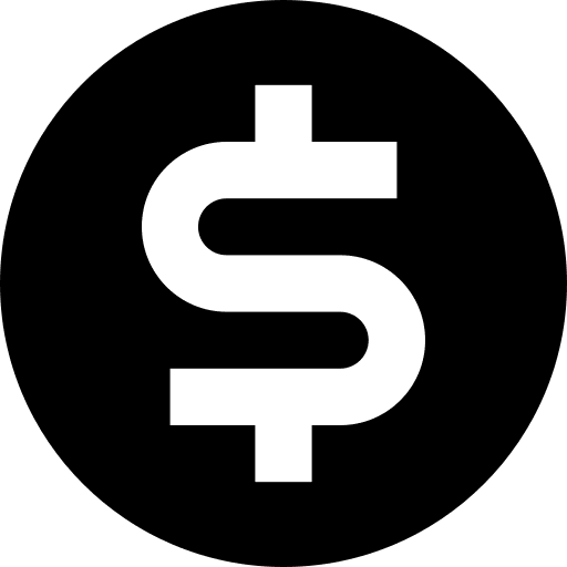 Currency, dollar icon