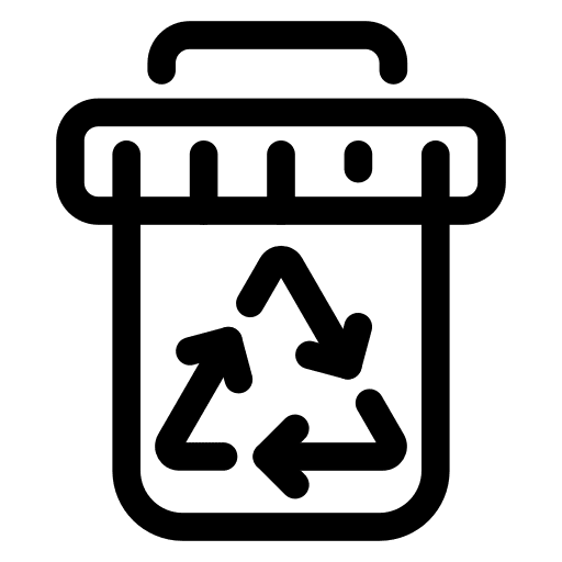 Recycling, sorting, waste icon