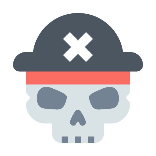 Halloween, pirate, skull icon