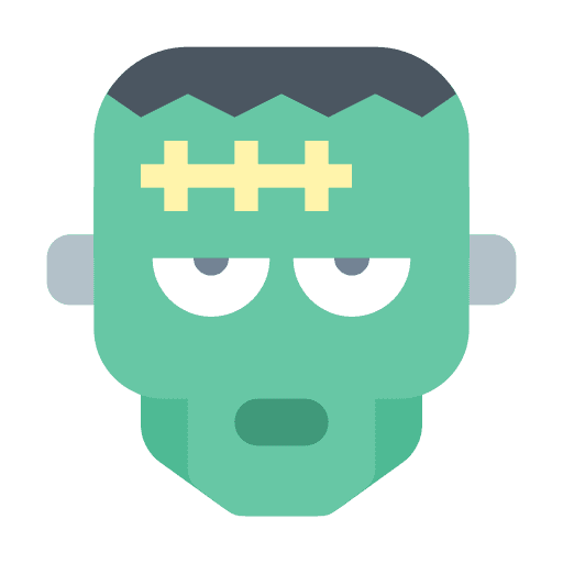 Frankenstein, halloween, monster icon