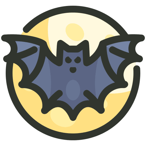 Bat, danger, halloween icon