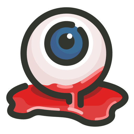 Bloody, eyeball, halloween icon