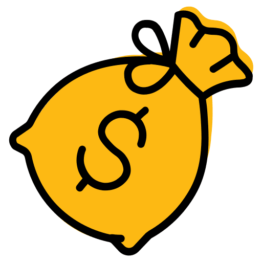 Bag, cash, currency icon