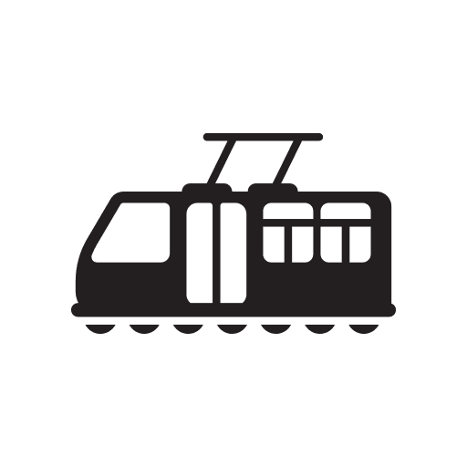 Bus, train, tram icon