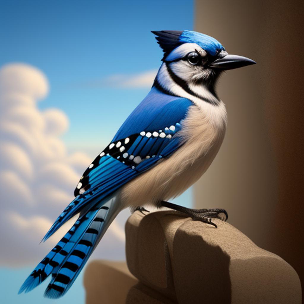 Bluejay by @meowpinkcat by @ai_generated