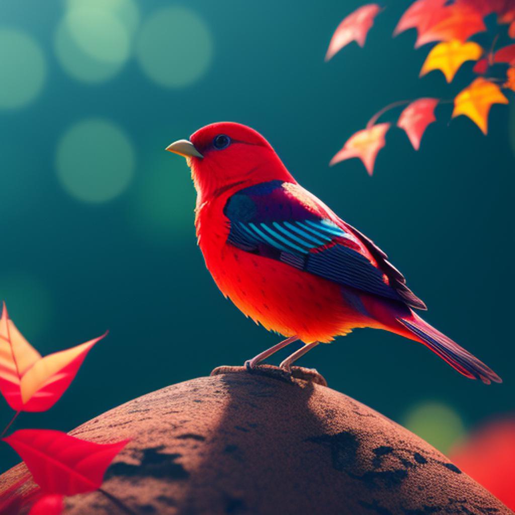 A beautiful bird with by @ai_generated