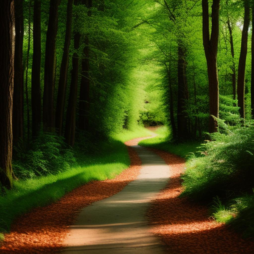 Forest path by @vafl2y_0rqmnvjeq421c by @ai_generated