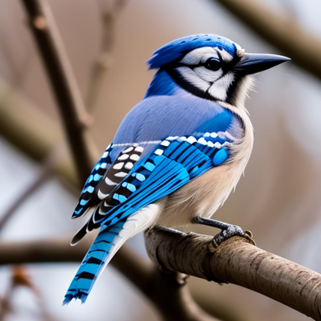 Bluejay by @sawaneesorn by @ai_generated