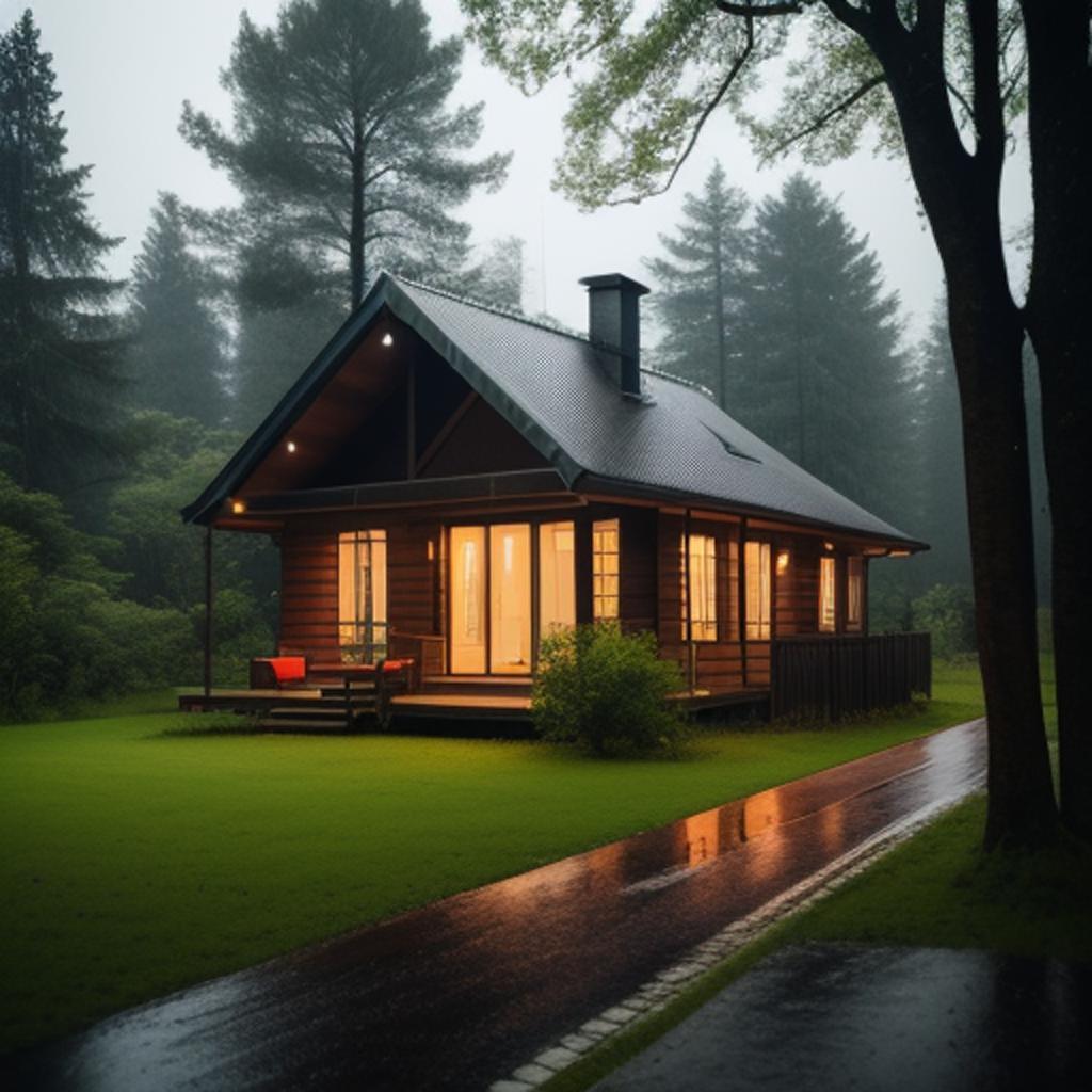 Casa en un bosque by @ai_generated