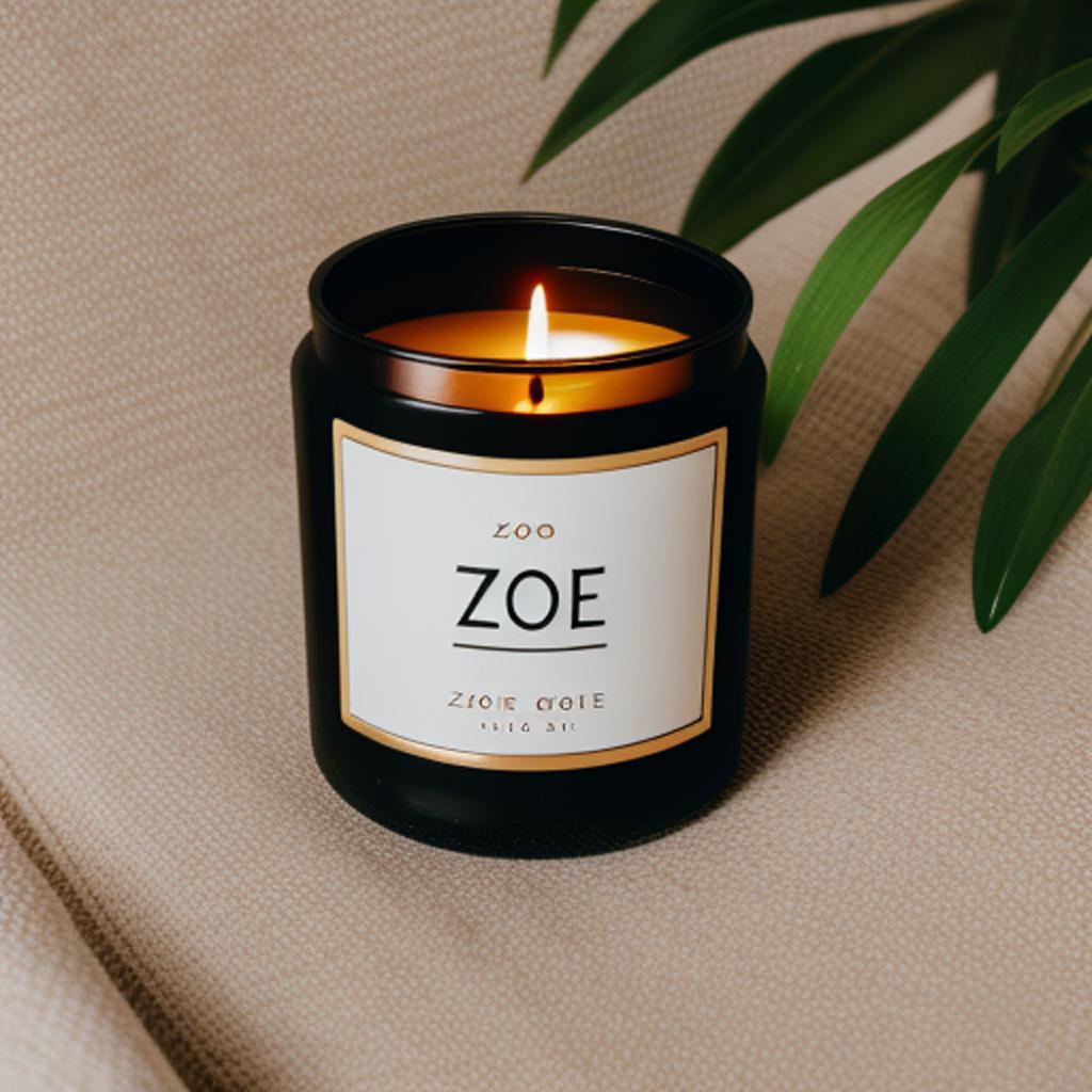 Logo ZOE candles by by @ai_generated