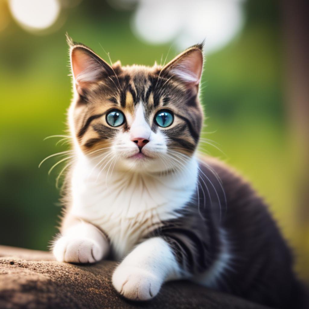 Cute cat, detailed,sharp, realistic,blur by @ai_generated