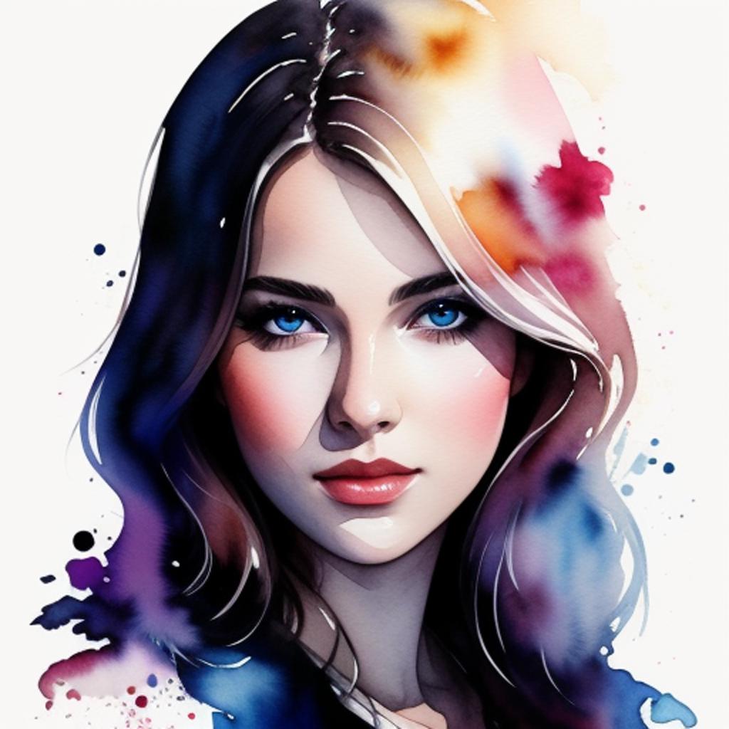 HD, Watercolor, Transparent, Trending by @ai_generated