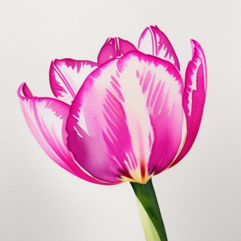 Pink tulip by @roelfientje by @ai_generated