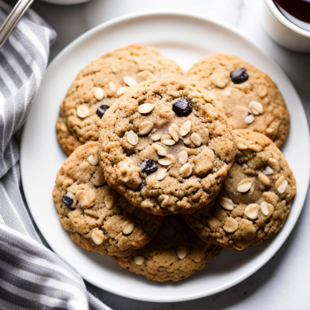 Oatmeal breakfast cookie on by @ai_generated