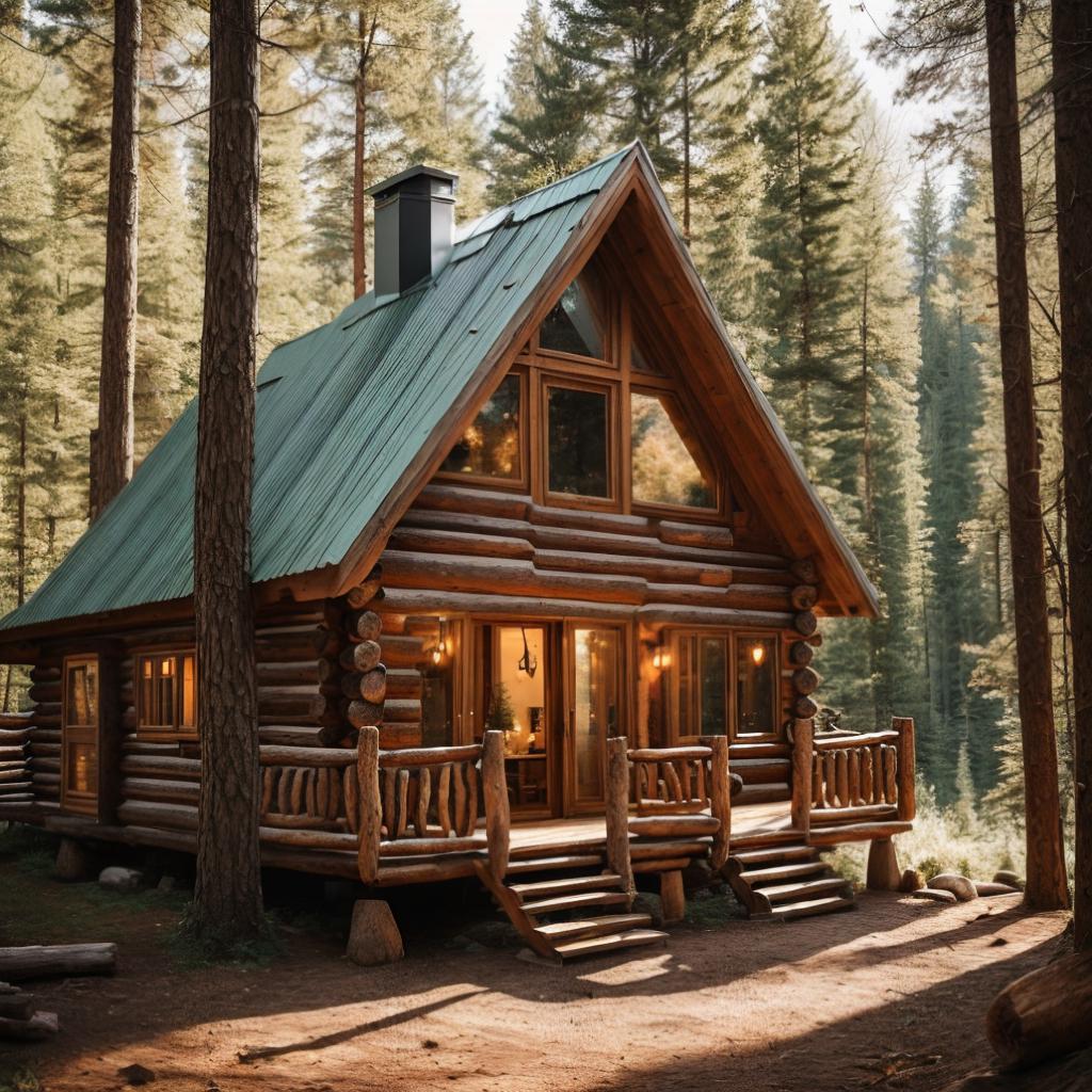 Photo of rustic cabin by @ai_generated