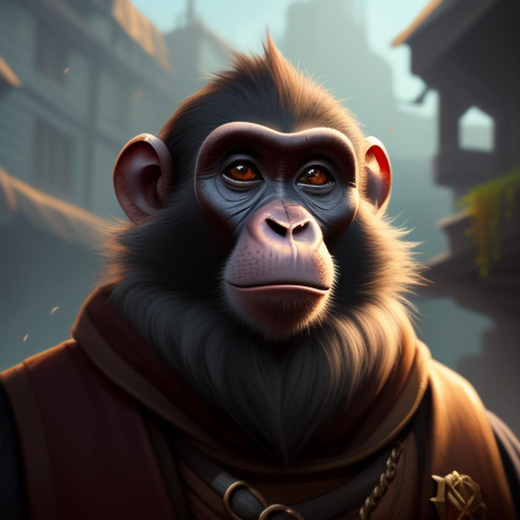 Sir monkey by @54921660 by @ai_generated