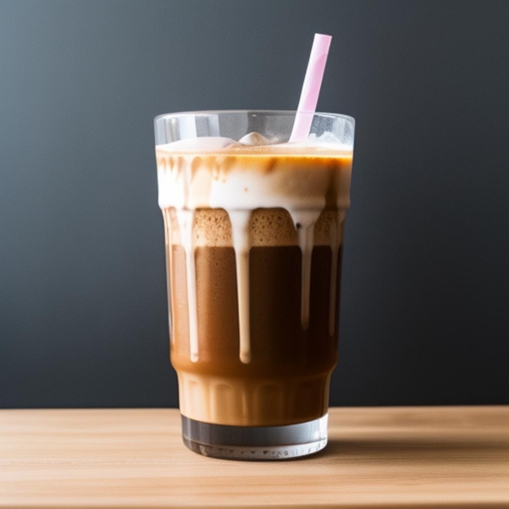 Ice coffee by @tir1pcel by @ai_generated