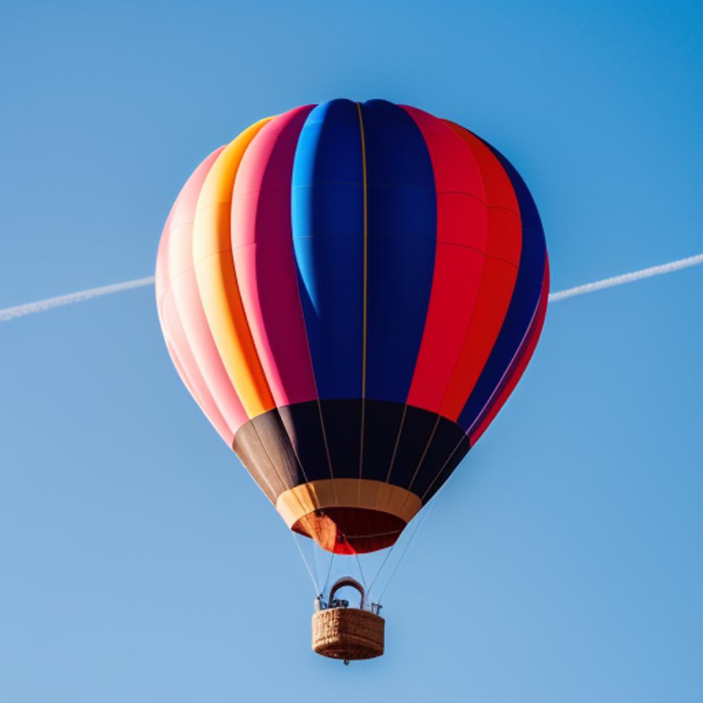 A balloon rising in by @ai_generated