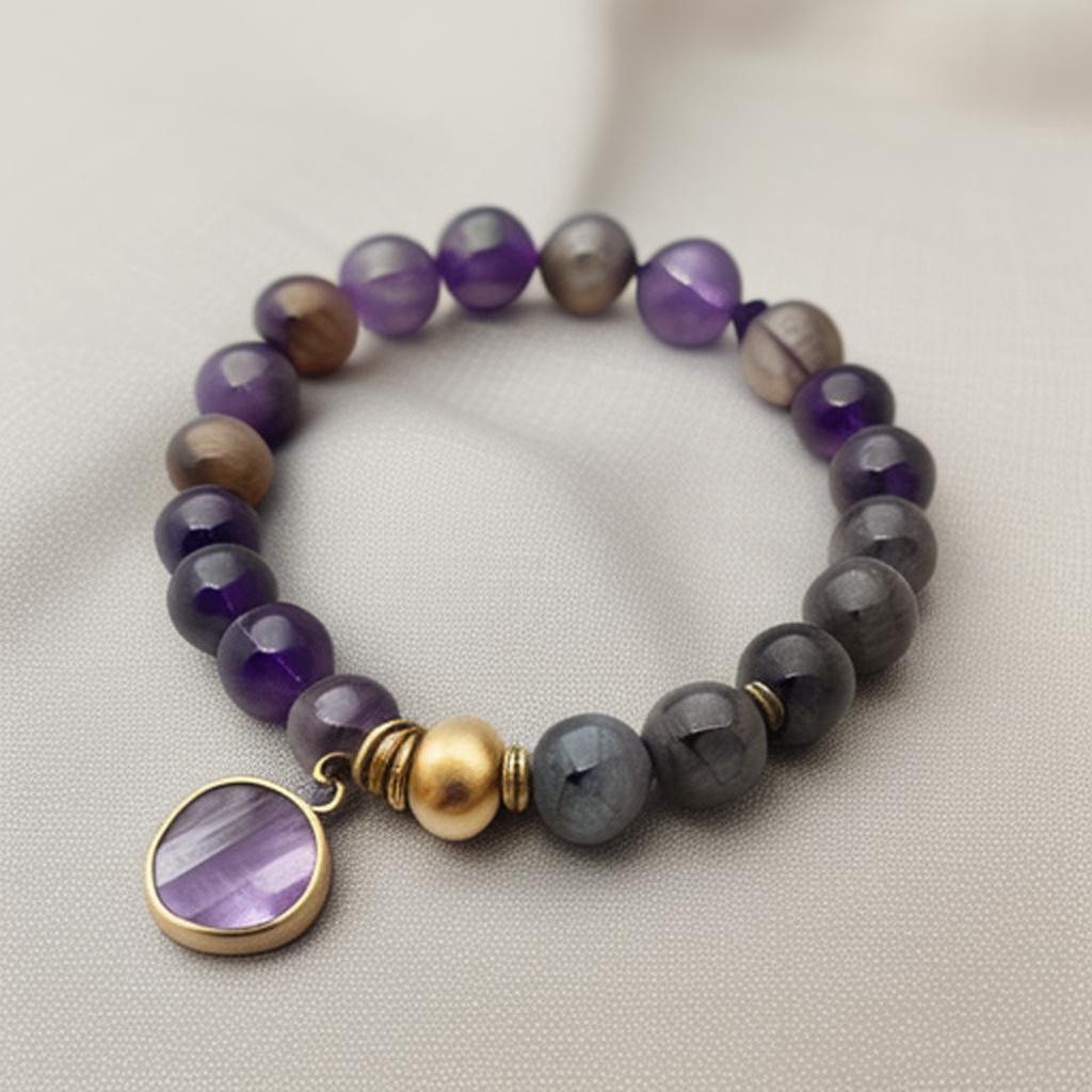 A gemstones bracelet of by @ai_generated