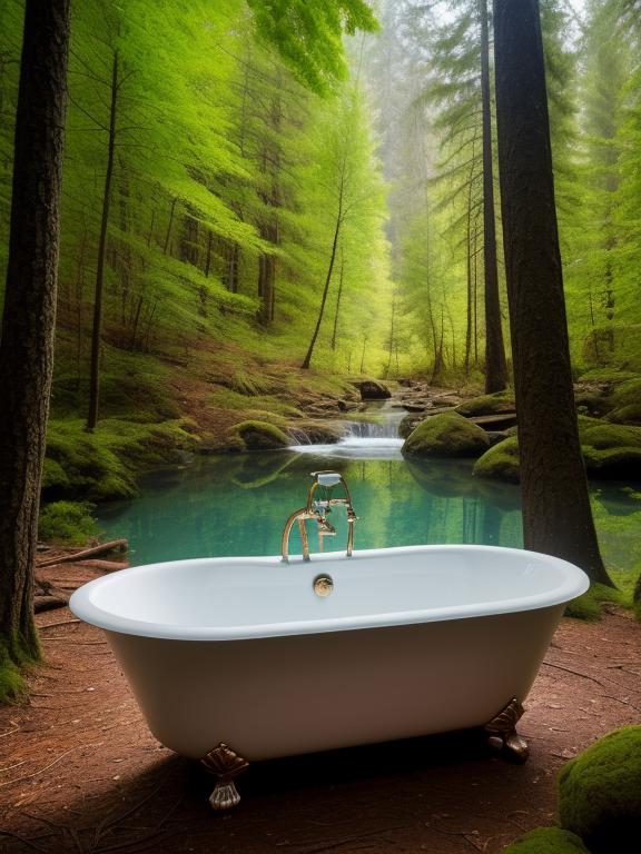 There is a bathtub by @ai_generated