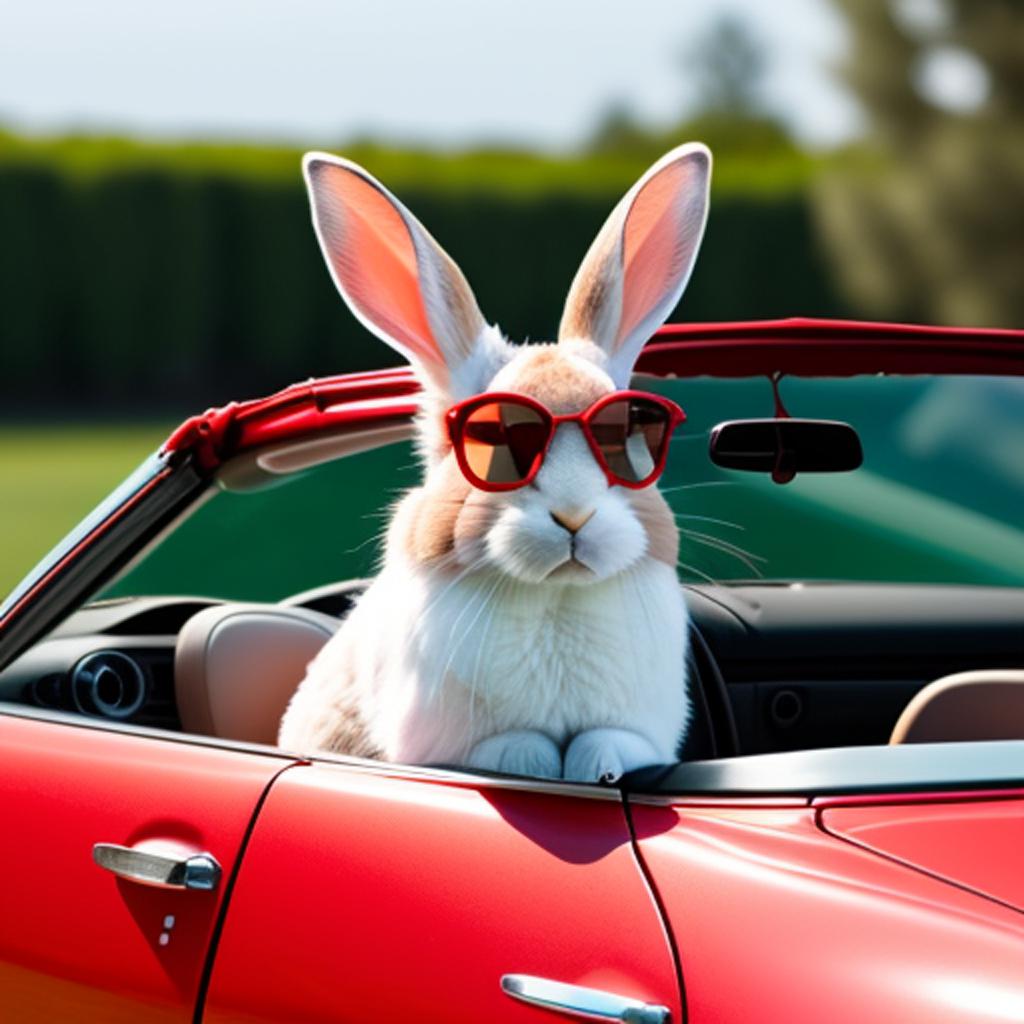 Ein Hase mit Sonnenbrille by @ai_generated