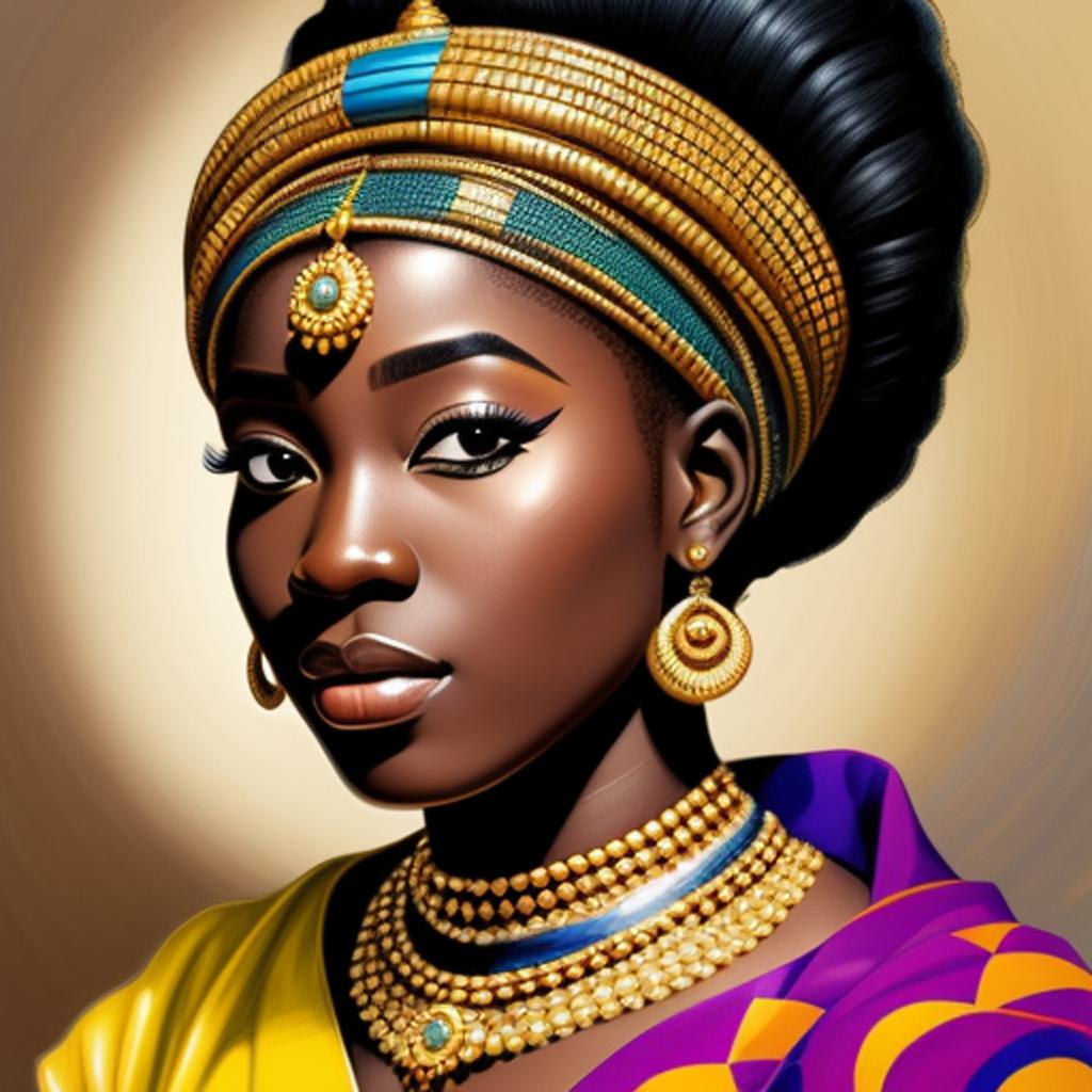 Beautiful ghanaian queen by by @ai_generated