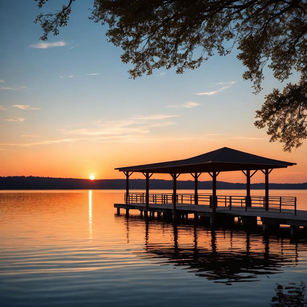 Glowing summer sunset over by @ai_generated