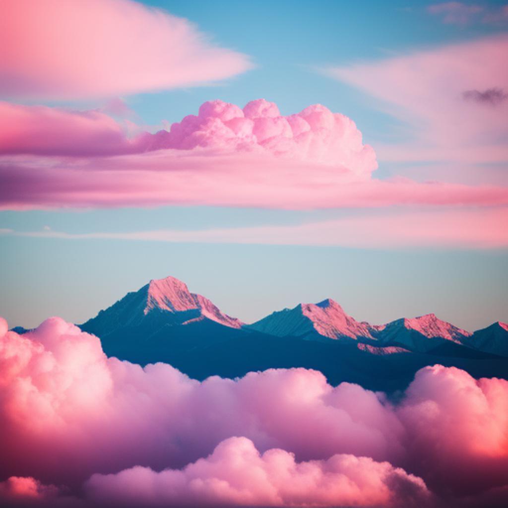 Pink clouds by @6xeo6_qa by @ai_generated