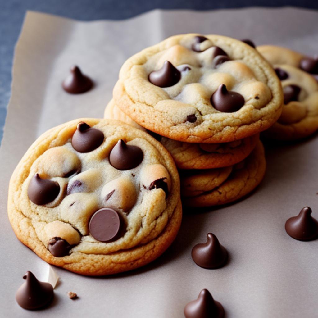 Cookies with chocolate chips by @ai_generated