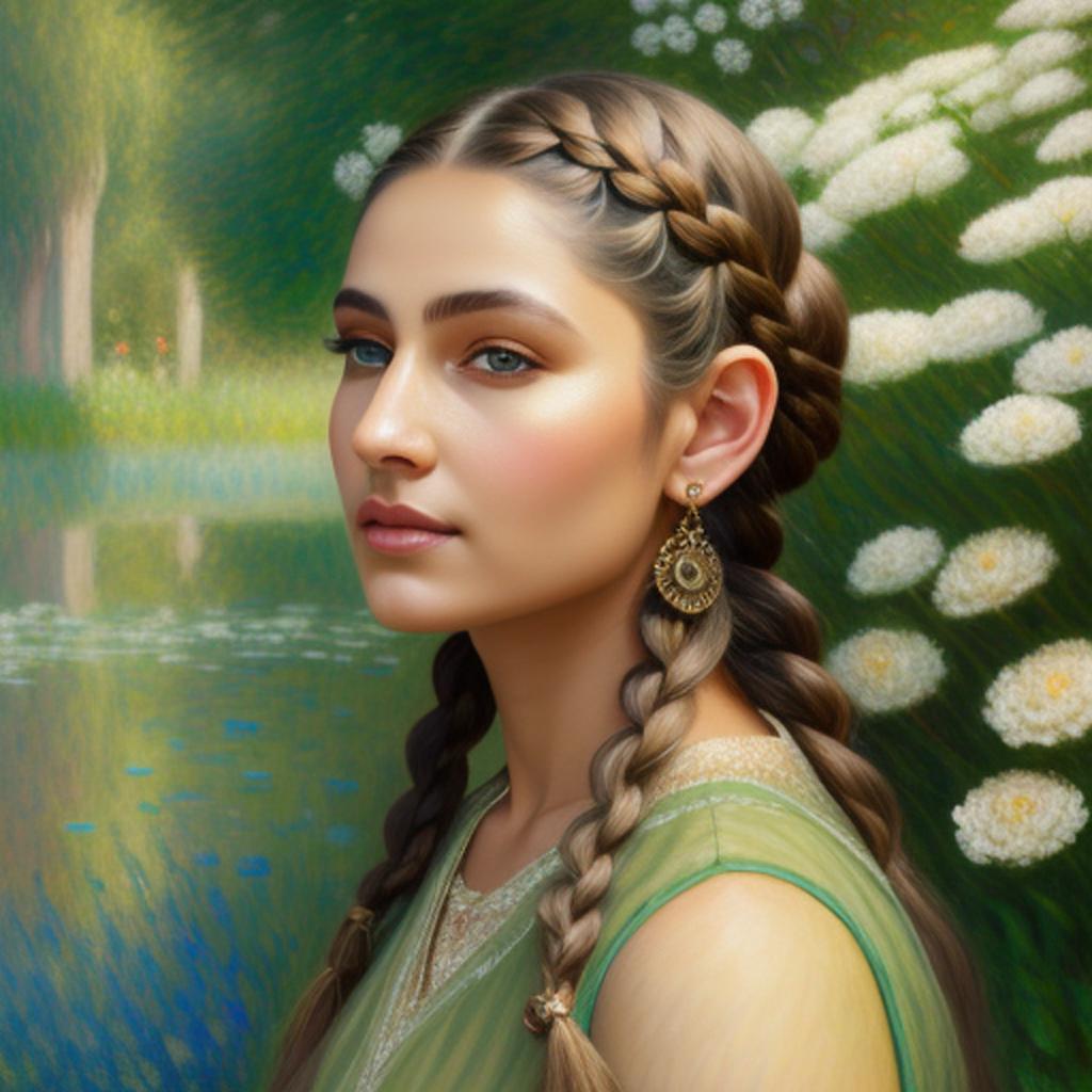 Ethereal elven woman with by @ai_generated