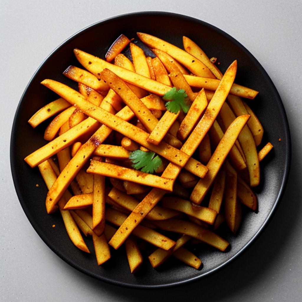 Masala fries by @pfz3vvzn by @ai_generated