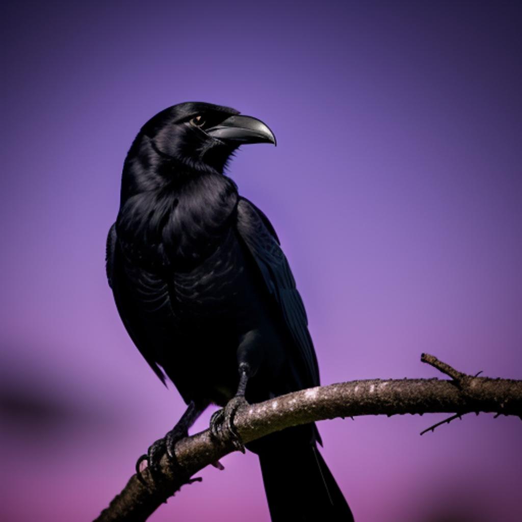 A large black crow by @ai_generated