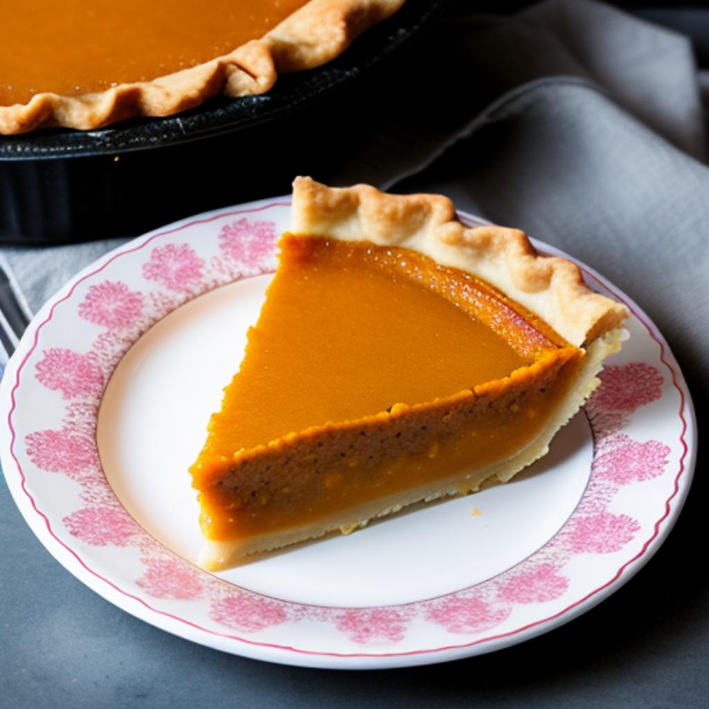 Sweet potatoe pie by by @ai_generated