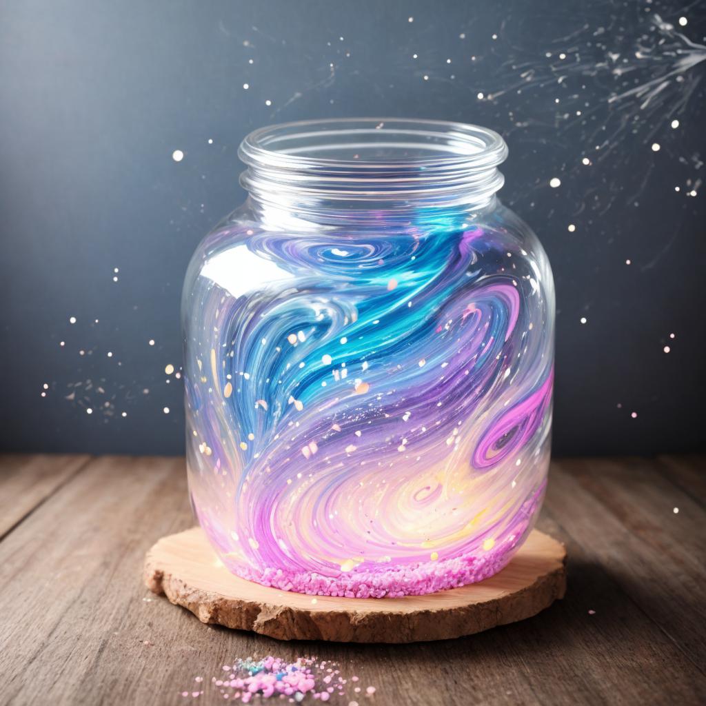 Open Magical pastel jar, by @ai_generated