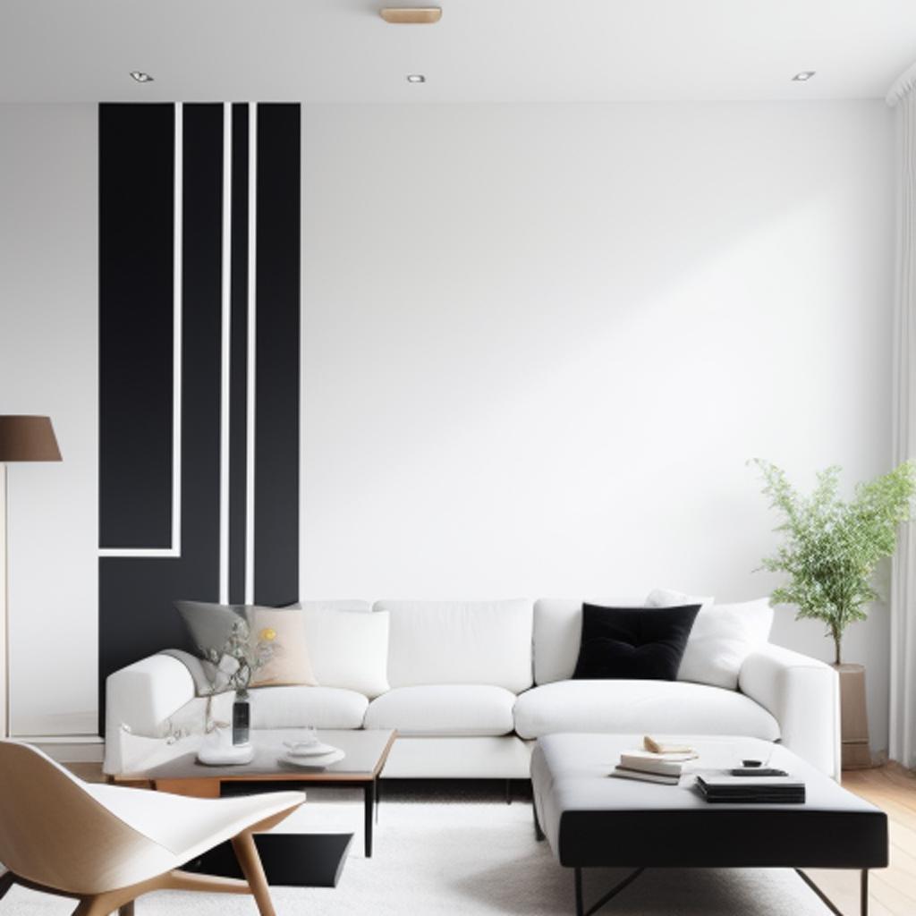 Background, modern white living by @ai_generated