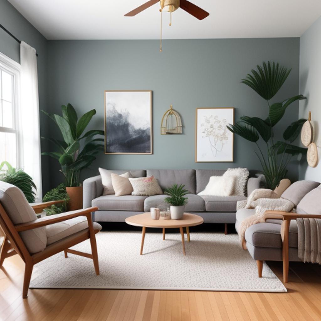 Background, cozy living room by @ai_generated