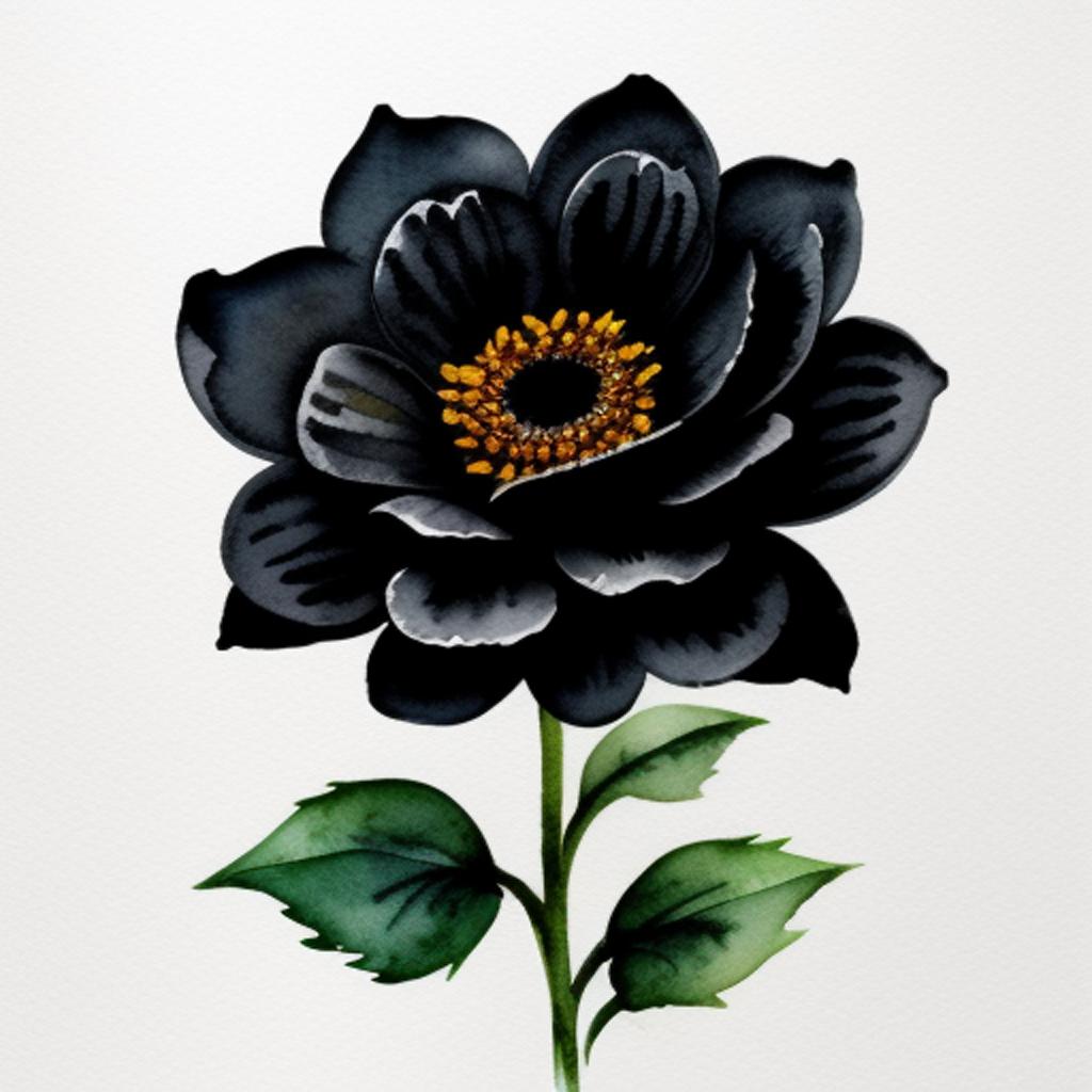 Black flower by @morangoazedo37 by @ai_generated