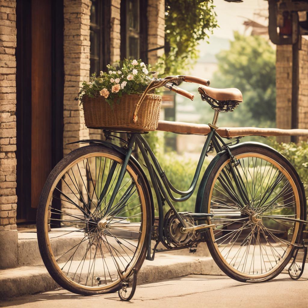 “Vintage bicycle, rustic charm, by @ai_generated