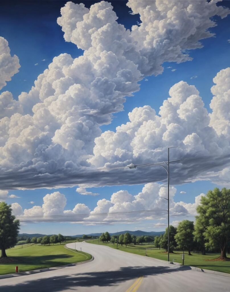 Clouds Hyperrealism, high quality, by @ai_generated