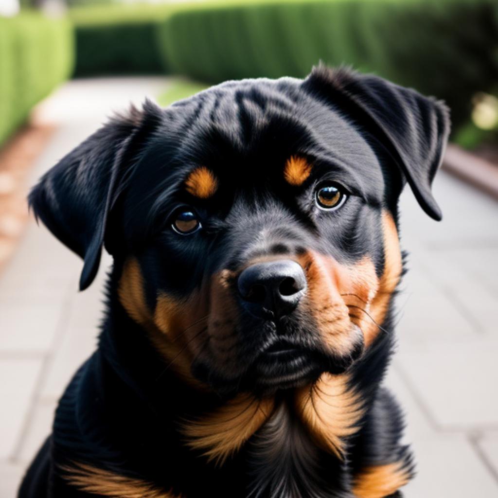 Rottweiler by @dpe2n96_ by @ai_generated